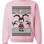 Goopin' Through The Snow Gamer Santa, Unisex Ugly Christmas Sweater Crewneck Sweatshirts