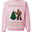 Squatching Through The Snow Bigfoot, Unisex Ugly Christmas Sweater Crewneck Sweatshirts