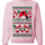 Namasleigh, Namaste Yoga Santa Claus, Unisex Ugly Christmas Sweater Crewneck Sweatshirts