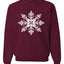 Snowflake, Pretty Holiday Christmas Design, Unisex Christmas Sweater, Crewneck Sweatshirts