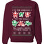 To The Windows To The Walls Till Santa Decks These Halls, Unisex Ugly Christmas Sweater, Crewneck Sweatshirts