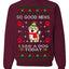 Good News I Saw a Dog Today Funny Ugly Christmas Sweater Crewneck Sweatshirt