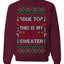 Due to Inflation This is My Ugly Christmas Sweater | Funny Crewneck Sweatshirt