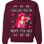 You Can Take Me Hot to Go, Funny Midwest Princess Pop Star Ugly Christmas Sweater Crewneck Sweatshirt