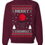 Merry Swishmas Basketball Sports Ugly Christmas Sweater Crewneck Sweatshirt