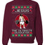 Jesus the Ultimate Deadlifter | Funny Ugly Christmas Sweater Crewneck Sweatshirt