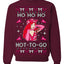 Ho Ho Ho Hot to Go, Funny Midwest Princess Pop Star Ugly Christmas Sweater Crewneck Sweatshirt