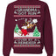 Grandma Got Run Over by a Reindeer Funny Song Movie Ugly Christmas Sweater Crewneck Sweatshirt