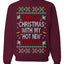 First Christmas With My Hot New Fiance Classic Newlywed Ugly Christmas Sweater Crewneck Sweatshirt