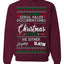 Serial Killer Docs or Christmas Movies Slaying Sleighing Ugly Christmas Sweater Crewneck Sweatshirt