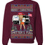 Donald Trump Merry Christmas Shitter's Full Cousin Eddie Ugly Christmas Sweater Crewneck Sweatshirt