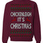 Chickenleigh It's Christmas Funny Viral Trending Meme Ugly Christmas Sweater Crewneck Sweatshirt