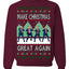 Make Christmas Great Again Shimmy Dance USA President Ugly Christmas Sweater Crewneck Sweatshirt