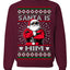 Santa Is Him Funny Gen Z Viral Meme Shades Slang Ugly Christmas Sweater Crewneck Sweatshirt