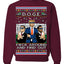 Doge F Around and Find Out Donald Trump Elon Vivek MAGA Ugly Christmas Sweater Crewneck Sweatshirt