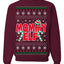 Mommy Elf Cute Holiday Winter Ugly Christmas Sweater Crewneck Sweatshirt