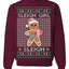 Sleigh Girl Sleigh Funny Trendy Pop Girly Sling Bag Coffee Cup Unisex Ugly Christmas Sweater Crewneck Sweatshirt