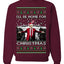 I'll Be Home for Xmas Donald Trump Ugly Christmas Sweater Crewneck Sweatshirt