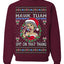 Hawk Tuah Spit On That Thang Mrs Claus Funny Meme Ugly Christmas Sweater