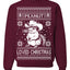 Peanut Loved Christmas RIP Funny Viral Squirrel Meme Ugly Christmas Sweater Crewneck Sweatshirt