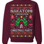 Nakatomi Corporation Christmas Party 1988 Plaza Logo, Classic Die Hard McClane 80s Xmas Movie Quote Ugly Christmas Sweater Crewneck Sweatshirt