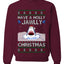 Have a Holly Jawlly Christmas, Cute Shark, Ugly Christmas Sweater, Crewneck Sweatshirts