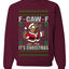 F-CAW-F IT'S CHRISTMAS, Ugly Christmas Unisex Sweater, Crewneck Sweatshirts