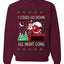 I Could Go Down All Night Long, Ugly Christmas Unisex Sweater, Crewneck Sweatshirts