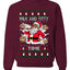 Milk And Titty Time Christmas Sweater, Unisex Ugly Christmas Crewneck Sweatshirts