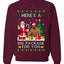 Here's A Big Package For You Santa Christmas Sweater, Unisex Ugly Christmas Crewneck Sweatshirts