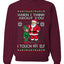 When I Think About You I Touch My Elf, Unisex Ugly Christmas Sweater, Crewneck Sweatshirts