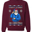 Santa Stands On Christmas, Unisex Ugly Christmas Sweater, Crewneck Sweatshirts