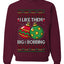 Big and Bobbing, Funny Unisex Ugly Christmas Sweater Crewneck Sweatshirts