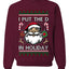 I Put The D In Holiday, Unisex Ugly Christmas Sweater Crewneck Sweatshirts