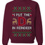 I Put The D In Reindeer, Unisex Ugly Christmas Sweater, Crewneck Sweatshirts