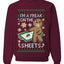 I'm A Freak On The Sheets, Unisex Ugly Christmas Sweater, Crewneck Sweatshirts