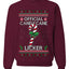 Official Candy Cane Licker, Unisex Ugly Christmas Sweater, Crewneck Sweatshirts