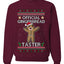 Official Gingerbread Taster, Unisex Ugly Christmas Crewneck Sweatshirts