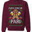 Puro Pinche Pari,Unisex Ugly Christmas Sweater, Crewneck Sweatshirts