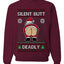 Silent Butt Deadly Farting Santa, Unisex Ugly Christmas Sweater, Crewneck Sweatshirts