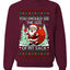 You Should See The Size Of My Sack Naughty Santa, Unisex Ugly Christmas Sweater Crewneck Sweatshirts