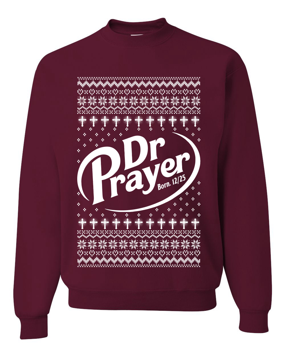 Enjoy Jesus Christ Parody Wordplay, Unisex Ugly Christmas Sweater, Crewneck Sweatshirts