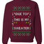 Due To Tariffs This Is My Ugly Christmas Sweater, Unisex Crewneck Sweatshirts