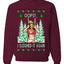 Funny, Knives Popstar Dancing, Music Lover Comedic Christmas Sweater Design, Unisex Crewneck Sweatshirts