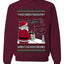 Santa Drone Show Reindeer, Unisex Ugly Christmas Sweater Crewneck Sweatshirts