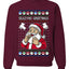 Seazyns Greeting Santa Packing Lip Pouch, Unisex Ugly Christmas Sweater Crewneck Sweatshirts