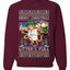 Litters Full Cat, Unisex Ugly Christmas Sweater Crewneck Sweatshirts