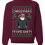 Santa Christmas Type Shit, Unisex Ugly Christmas Sweater Crewneck Sweatshirts