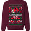 Namasleigh, Namaste Yoga Santa Claus, Unisex Ugly Christmas Sweater Crewneck Sweatshirts