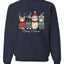 Meowy Catmas, Christmas Cat Lover Design, Unisex Christmas Sweater, Crewneck Sweatshirts